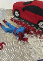 Spidey and his new car cake by Cake Boys in Alberton Johannesburg 3