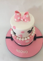 Minnies bow cake for a 1 year old girl by Cake Boys in Alberton Johannesburg 2
